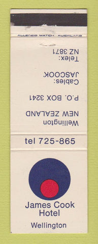 Matchbook Cover - James Cook Hotel Wellington New Zealand