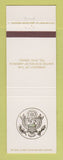 Matchbook Cover - Embassy of United States of America Tel Aviv Israel