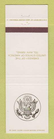 Matchbook Cover - Embassy of United States of America Tel Aviv Israel