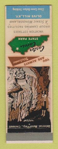 Matchbook Cover - Carter Caves State Park Olive Hill KY #1