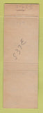 Matchbook Cover - USS Sierra Navy
