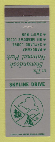 Matchbook Cover - Shenandoah National Park VA