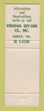 Matchbook Cover - Shenandoah National Park VA