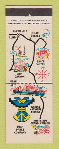 Matchbook Cover - Utah Parks Company