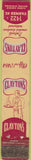 Matchbook Cover - Clayton's Restaurant Detroit MI 10 Strike
