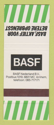 Matchbook Cover - BASF Netherlands SAMPLE 30 Strike