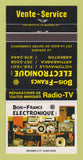 Matchbook Cover - Bois Francs Electronics Victoriaville Asbestos QC 30 Strike