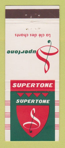 Matchbook Cover - Supertone Electronics France Seine 30 Strike