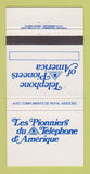Matchbook Cover - Telephone Pioneers of America Avec QC? 30 Strike