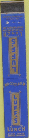 Matchbook Cover - Luff's Lunch Independence MO 10 Strike