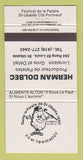 Matchbook Cover - Festival De LA Patate St Ubalde QC Herman Dolbec 30 Strike
