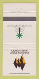 Matchbook Cover - Grand Teton Lodge Company Moran WY 30 Strike