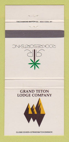 Matchbook Cover - Grand Teton Lodge Company Moran WY 30 Strike