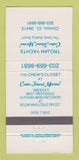 Matchbook Cover - Cedar Island Marina Trojan Yachts Clinton CT 30 Strike