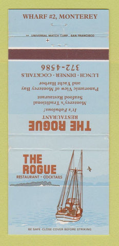 Matchbook Cover - Rogue Restaurant Monterey CA 30 Strike