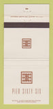 Matchbook Cover - Pier Sixty Six Resort Fort Lauderdale FL 30 Strike