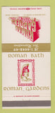 Matchbook Cover - Roman Gardens Restaurant Toledo OH WEAR 30 Strike
