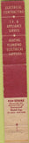 Matchbook Cover - Northern Electric Supply Brunswick ME 10 Strike