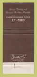 Matchbook Cover - Iron Gate Restaurant Westlake OH 30 Strike