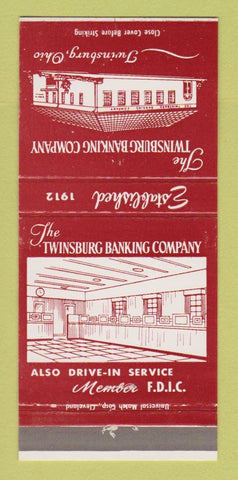 Matchbook Cover - Twinsburg Banking Company OH 30 Strike