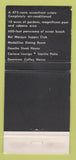 Matchbook Cover - Americana Hotel Miami Beach FL Dominion Coffee House 30 Strike
