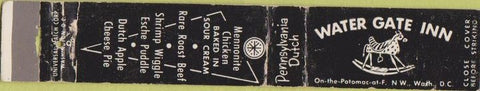Matchbook Cover - Watergate Inn Washington DC WEAR 10 Strike
