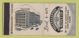Matchbook Cover - Mills & Lupton Supply Chattanooga TN 30 Stick