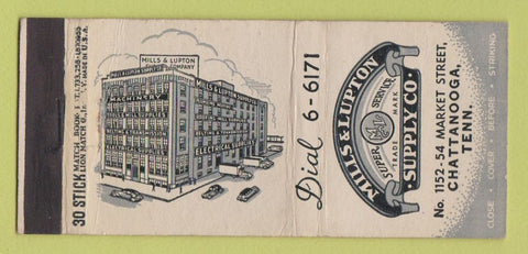 Matchbook Cover - Mills & Lupton Supply Chattanooga TN 30 Stick