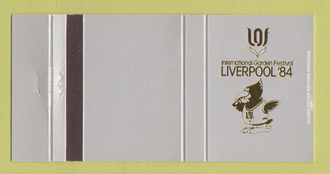 Matchbook Cover - Liverpool Garden Festival 1984 UK SILVER 30 Strike