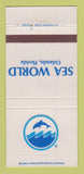 Matchbook Cover - Sea World Orlando FL 30 Strike