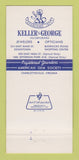 Matchbook Cover - Monticello Keller George Jewelry Charlottesville VA 30 Strike