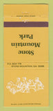 Matchbook Cover - Stone Mountain Park GA 30 Strike