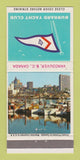 Matchbook Cover - Burrard Yacht Club Vancouver BC 30 Strike