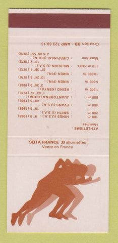 Matchbook Cover - Seita France Olympics 1976 Running SAMPLE 30 Strike