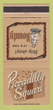 Matchbook Cover - Picadilly Square  The Bounty 30 Strike