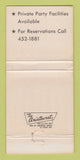 Matchbook Cover - Parker House Mendota MN WEAR 30 Strike