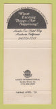 Matchbook Cover - Grand Hotel Anaheim CA 30 Strike