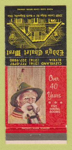 Matchbook Cover - Eddy's Chalet West North Ridgeville OH 30 Strike