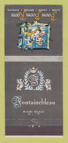 Matchbook Cover - Fontainebleau Hotel Boom Boom Room Miami Beach FL 30 Stick