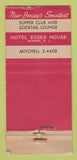 Matchbook Cover - Carousel Supper Club Hotel Essex House Newark NJ 30 Stick