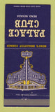 Matchbook Cover - Palace Club Casino Reno NV 30 Strike