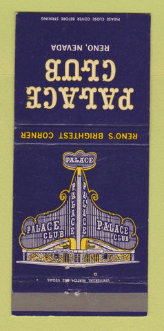 Matchbook Cover - Palace Club Casino Reno NV 30 Strike