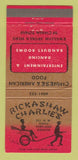 Matchbook Cover - Rickashaw Charlie's Chinese Restaurant Portland OR 30 Strike
