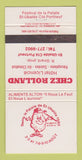 Matchbook Cover - Festival De LA Patate St Ubalde QC Chez Rolland 30 Strike