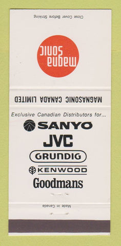Matchbook Cover - Magna Sonic Canada Electronics Sanyo JVC Kenwood 30 Strike