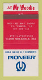 Matchbook Cover Pioneer Stereo Windward Hotel St Thomas Virgin Islands 30 Strike