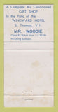 Matchbook Cover Pioneer Stereo Windward Hotel St Thomas Virgin Islands 30 Strike