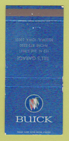 Matchbook Cover - Till's Garage Buick Bellevue IA 30 Strike