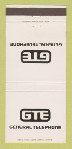 Matchbook Cover - GTE General Telephone 30 Strike