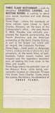 Matchbook Cover - Three Flags ST Charles MO 30 Strike